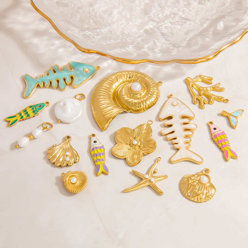 Oceanic Series Gold Color DIY Pendants