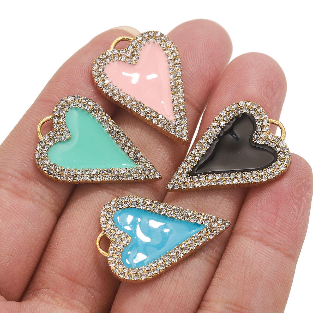 1 Piece Vivid Heart Shape Stainless Steel Waterproof Women's Pendants Picture5