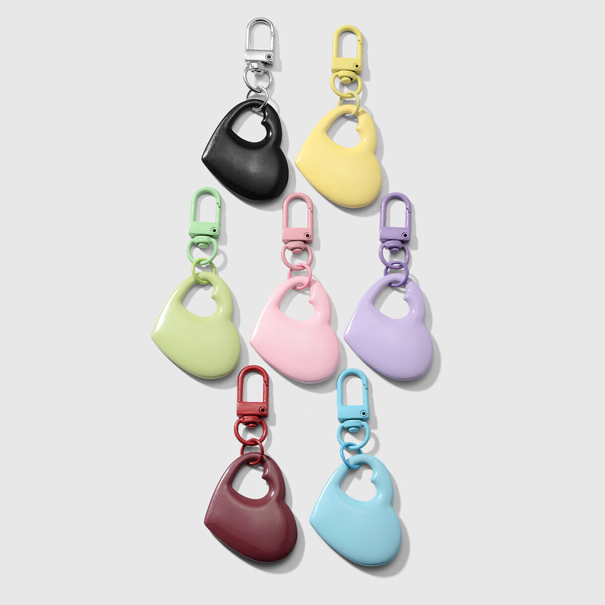 Dijes sencillos para bolsos con forma de corazón h5 Imagen3