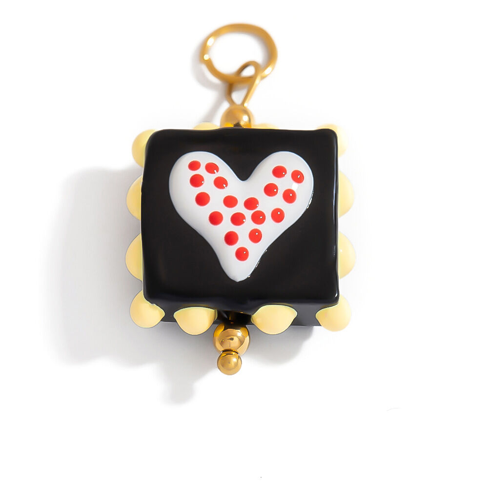 Colorful Heart Stainless Steel Waterproof DIY Pendant h5 Picture4