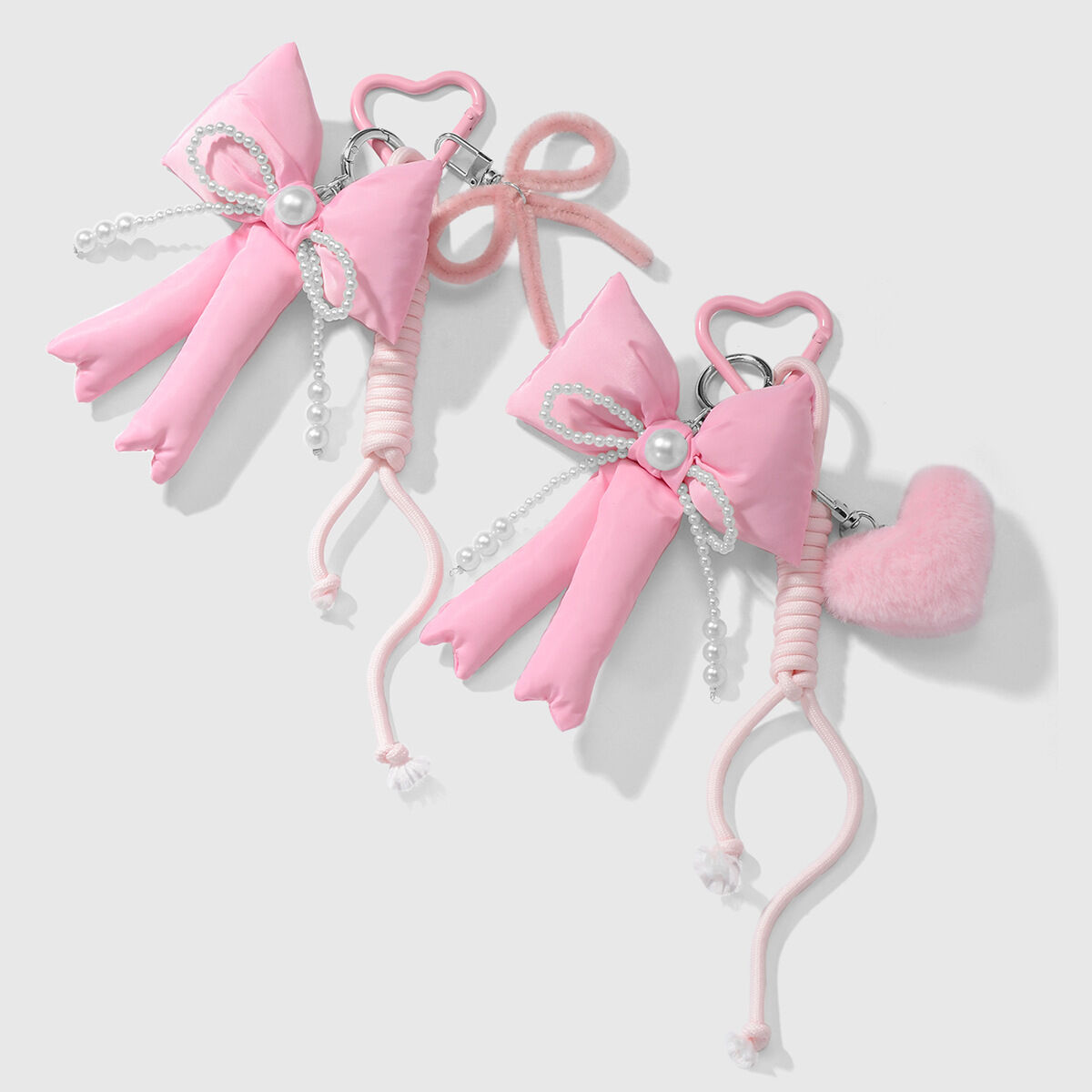 1 Piece Sweet Beaded Bow Bag Charms