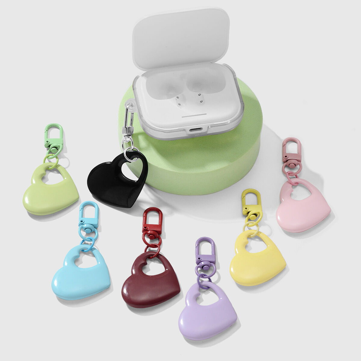 Dijes sencillos para bolsos con forma de corazón h5 Imagen4