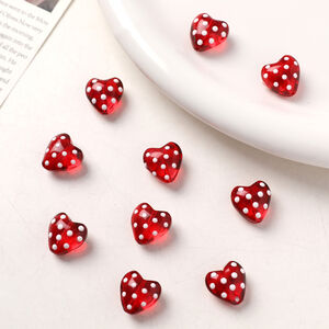 1 Piece Romantic Heart Glass DIY Jewelry Beads h5 Picture3