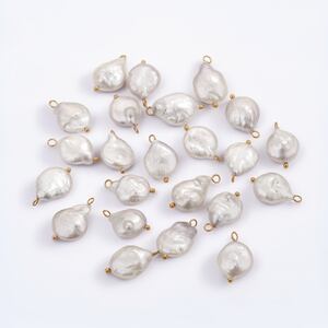 Glamorous Fresh Water Pearl Geometric Stainless Steel Waterproof Women's Pendants h5 Picture3