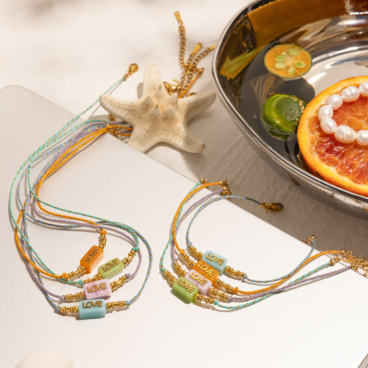 Braccialetti con ciondoli d'amore Immagine3