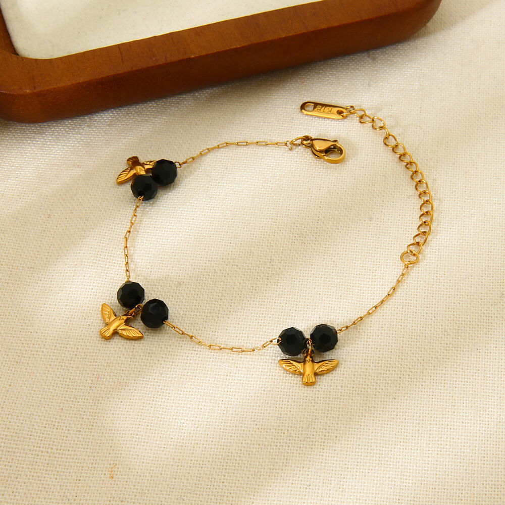Fashionable Fruit Cherry - themed Stainless Steel Waterproof Women's Bracelets