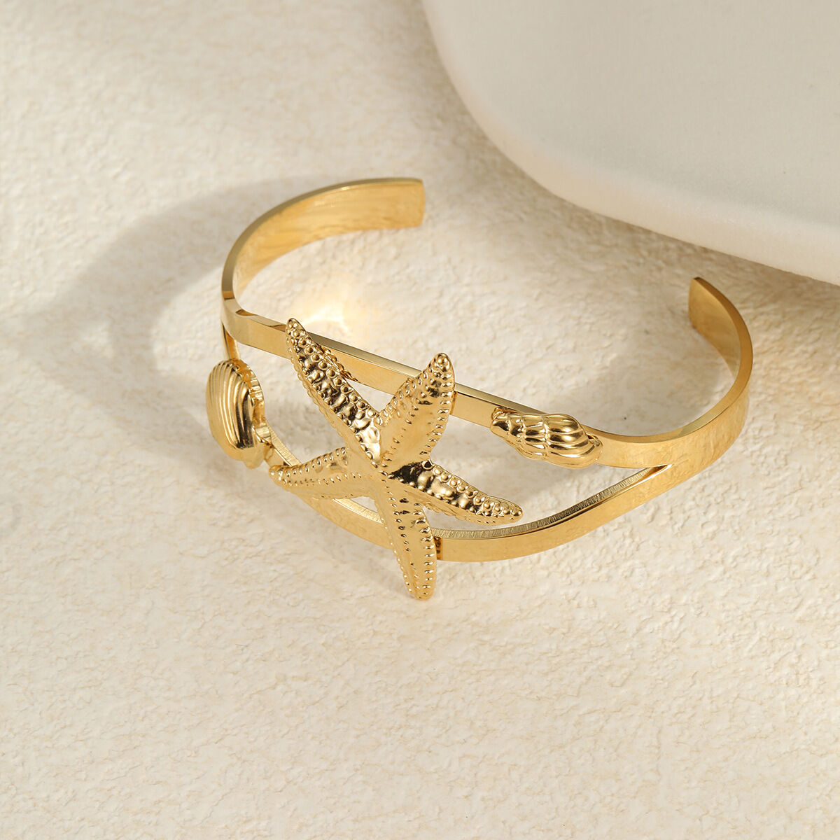 Romantische Serie Urlaub Geometrische Edelstahl Wasserdichte Damenarmbänder Bild3