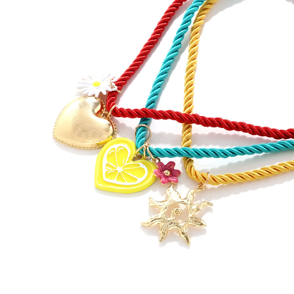 Sweet Heart Alloy Pendant Necklaces Picture4