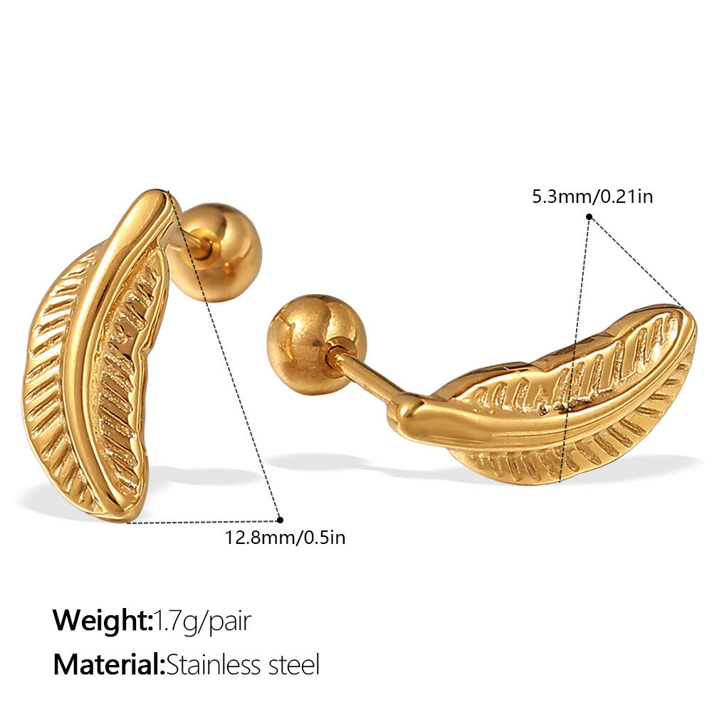 Eh1009G Piercing Gold Earrings Picture5