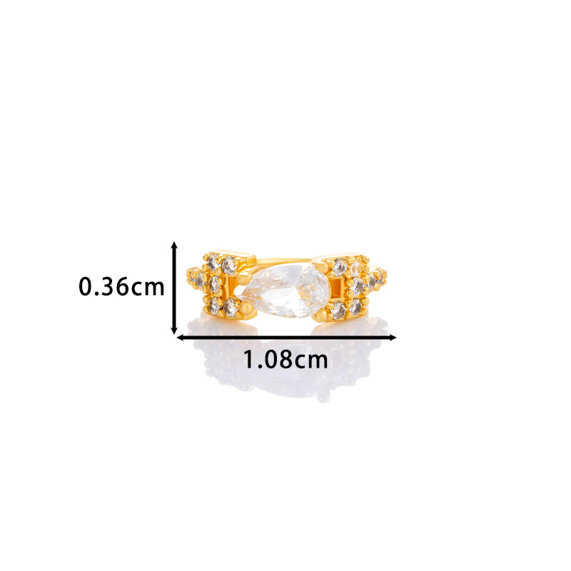 1 Stück Nasenstecker in Kupfer-Gold-Farbe mit Zirkonia Bild2