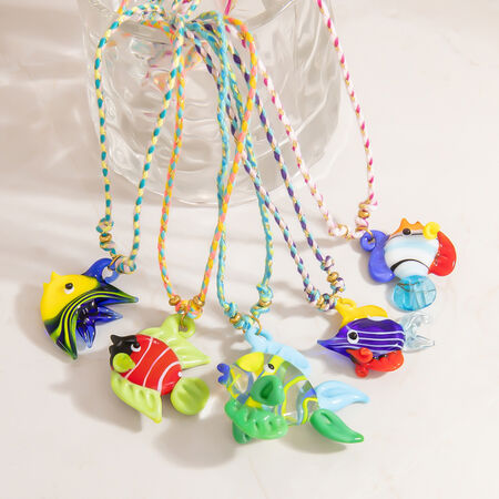 Tropical Fish Glass Women's Pendant Necklaces 2