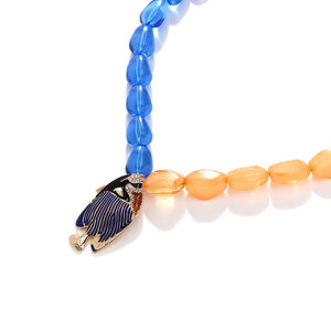 Resin Beaded Alloy Fish Necklaces h5 Picture3