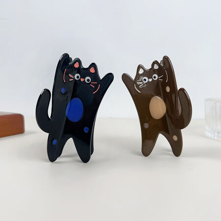 Cute Cartoon Kitten Acetate Women's Hair Claws