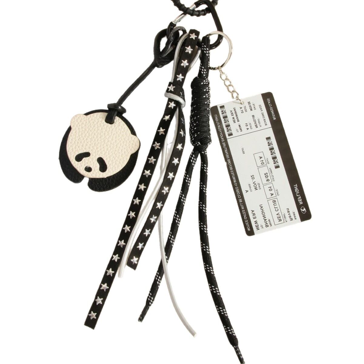 Retro Style Panda Shaped PU Accessories Women's Bag Charms h5 Picture6