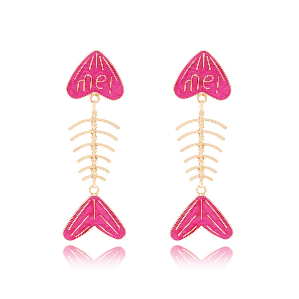 Sweet Alloy Fish Dangle Earrings