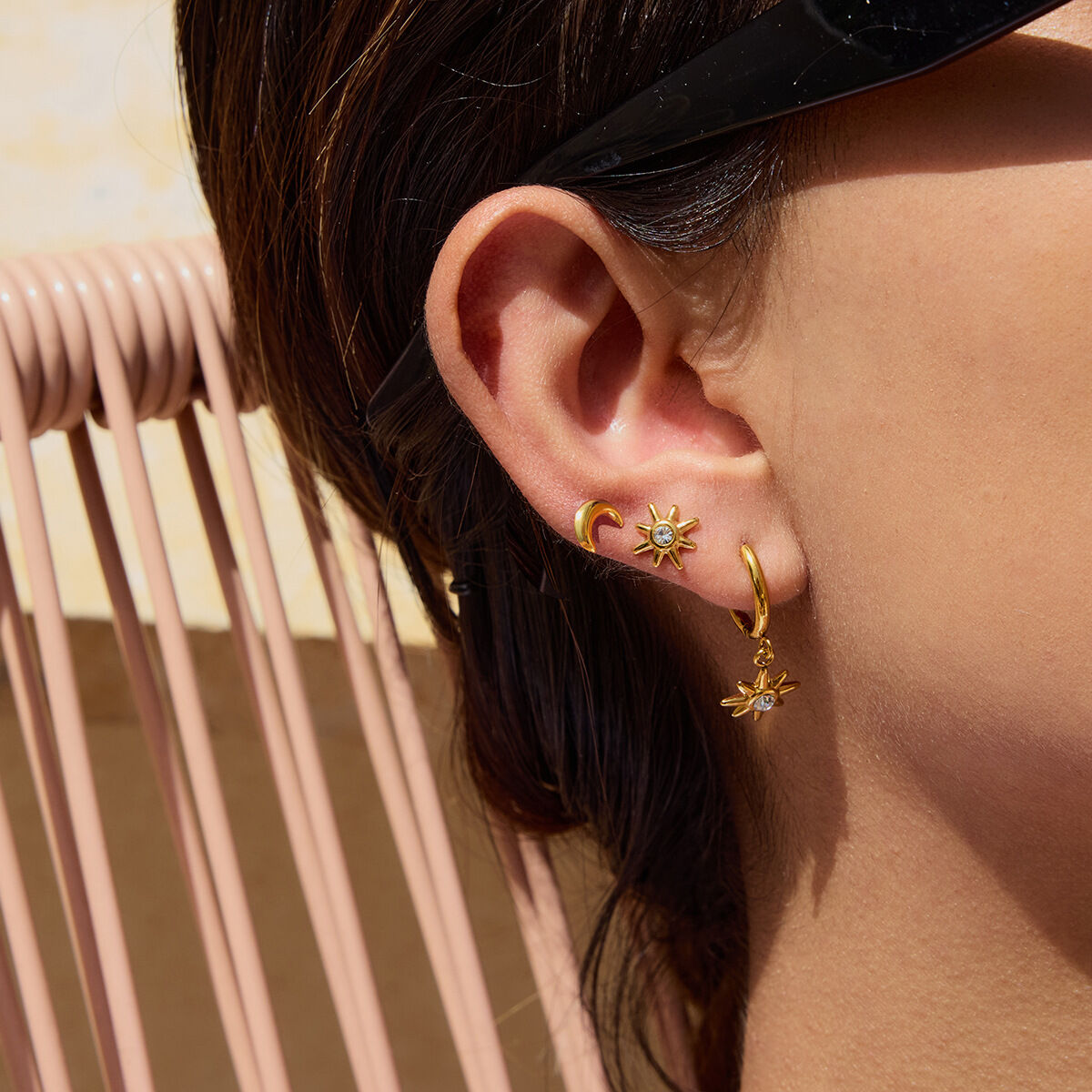 style stainless steel gold color earring sets h5 Picture7