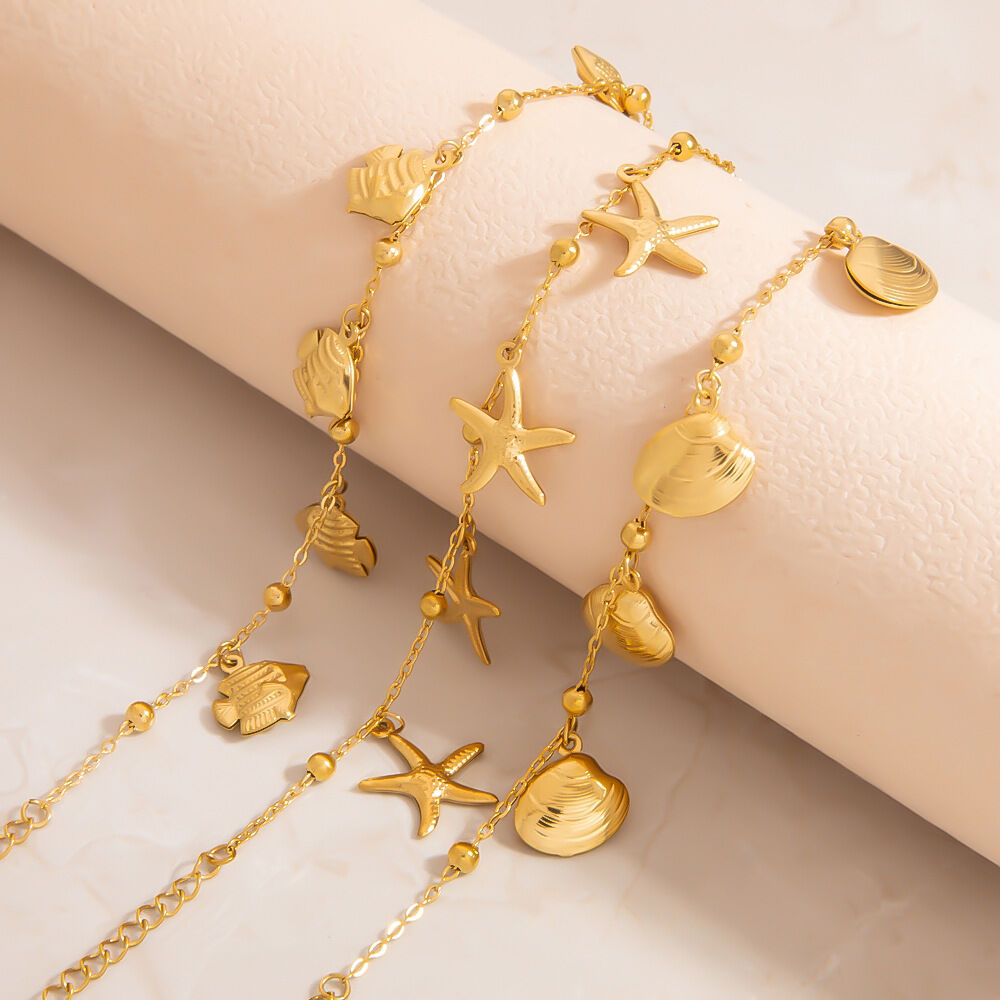Extra grote hanger uit de Classic Collection, goudkleurig, roestvrij staal, waterdicht, damesarmband 2