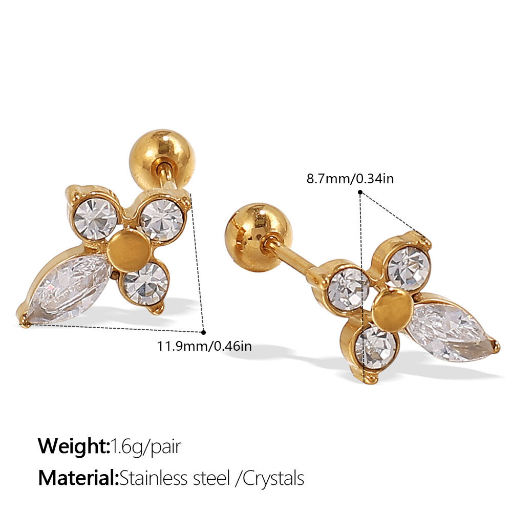 Eh1003Weg Crystal Gold Earrings Picture6