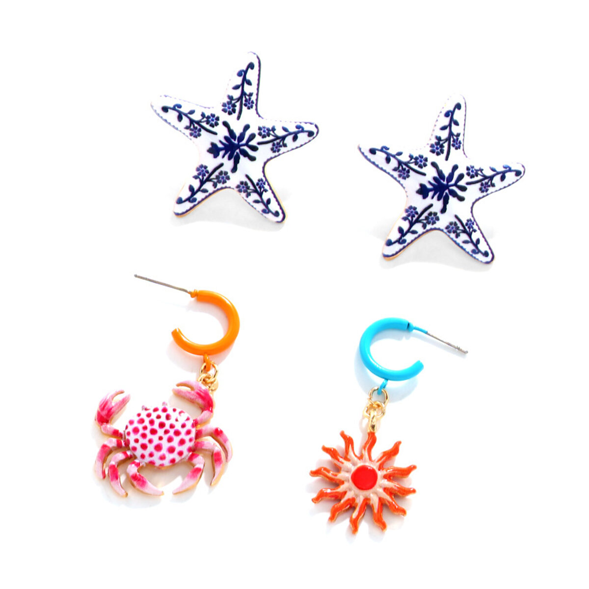 Oceanic Alloy Earring Sets