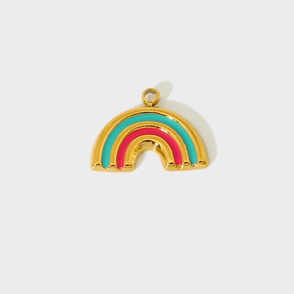 1 Pair Classic Series Retro Turtle Stainless Steel Waterproof Gold Color Unisex Pendants h5 Picture3
