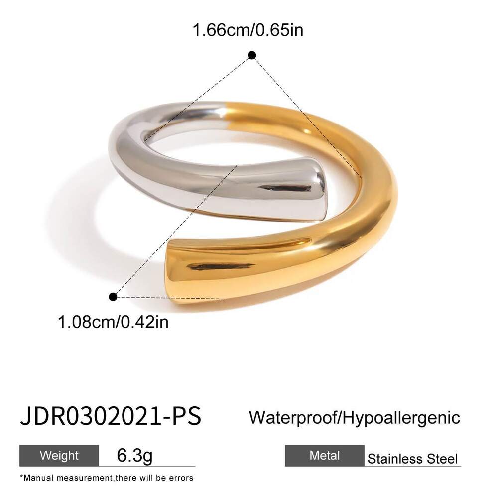 Edelstahlring in verschiedenen Farben, wasserdicht, minimalistisch