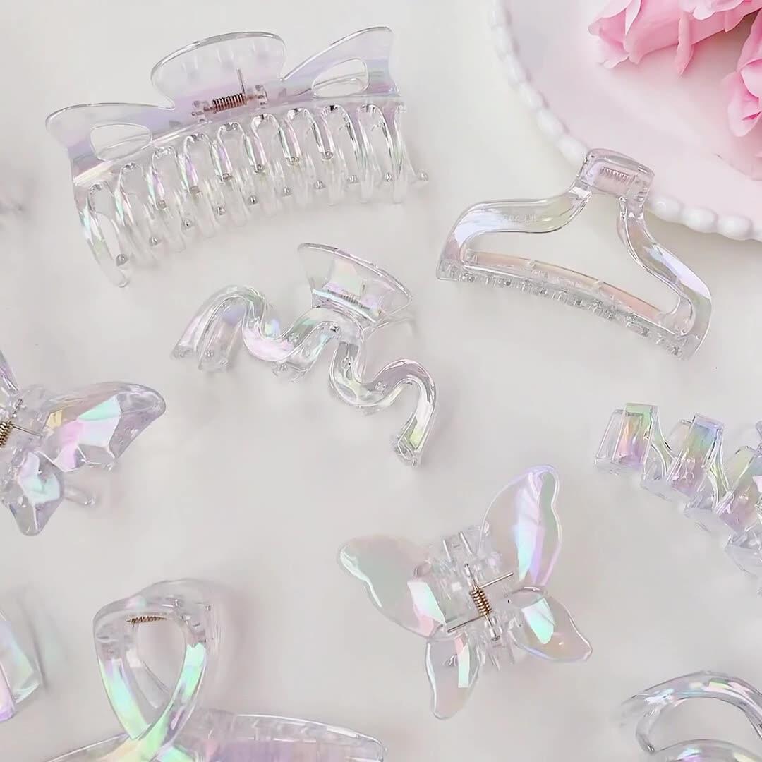 Elegant Simple Colorful Resin Women's Hair Claws 2