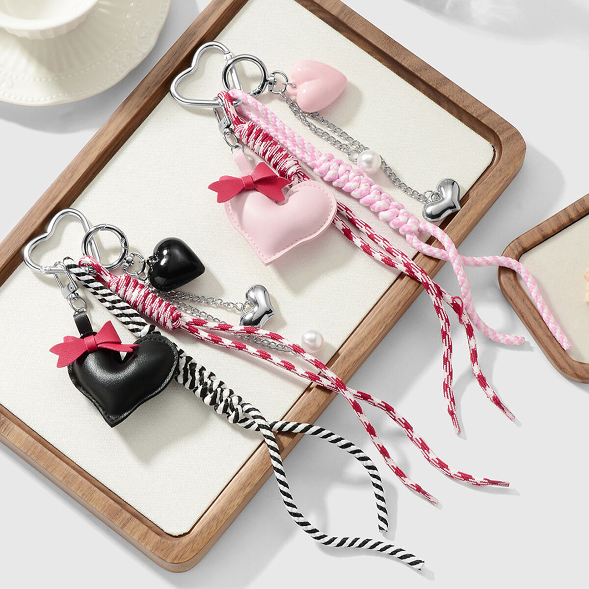 Cute Heart Bag Charms
