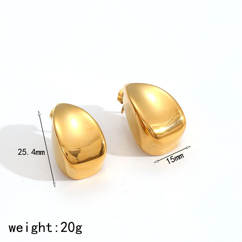 Klassische, wasserdichte Ohrstecker aus Edelstahl in verschiedenen Farben Bild2