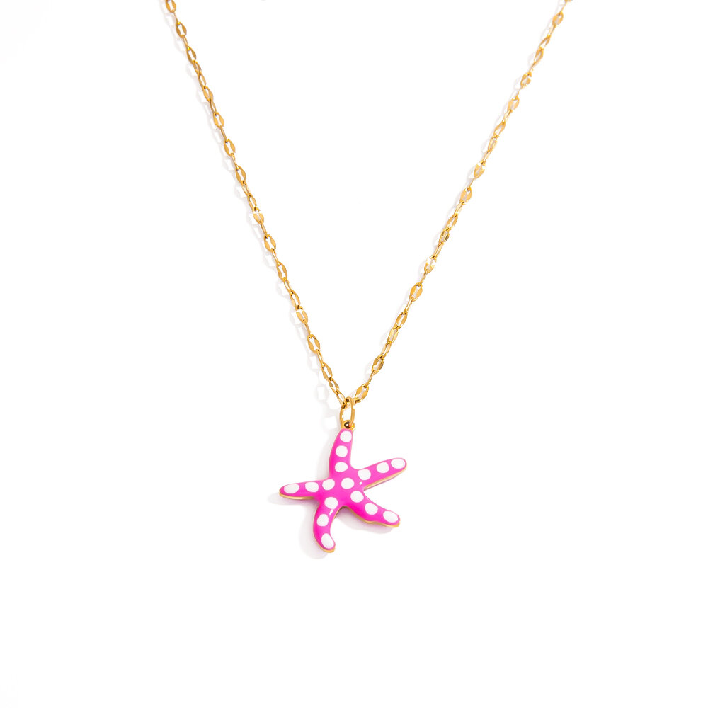 Colliers avec pendentif poisson couleur or h5 