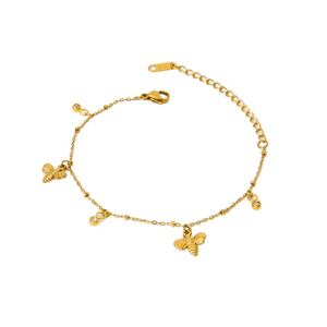 Fashionable Colorful Butterfly Stainless Steel Waterproof Women's Bracelets h5 Picture5
