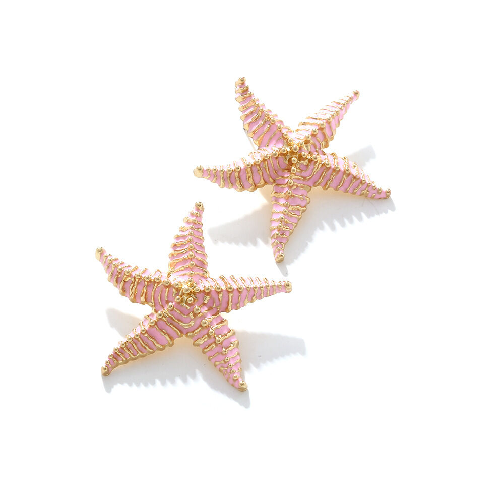 Starfish Alloy Stud Earrings h5 Picture5