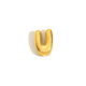 Hollow Small Letter Pendant Necklace-Gold-U Picture21