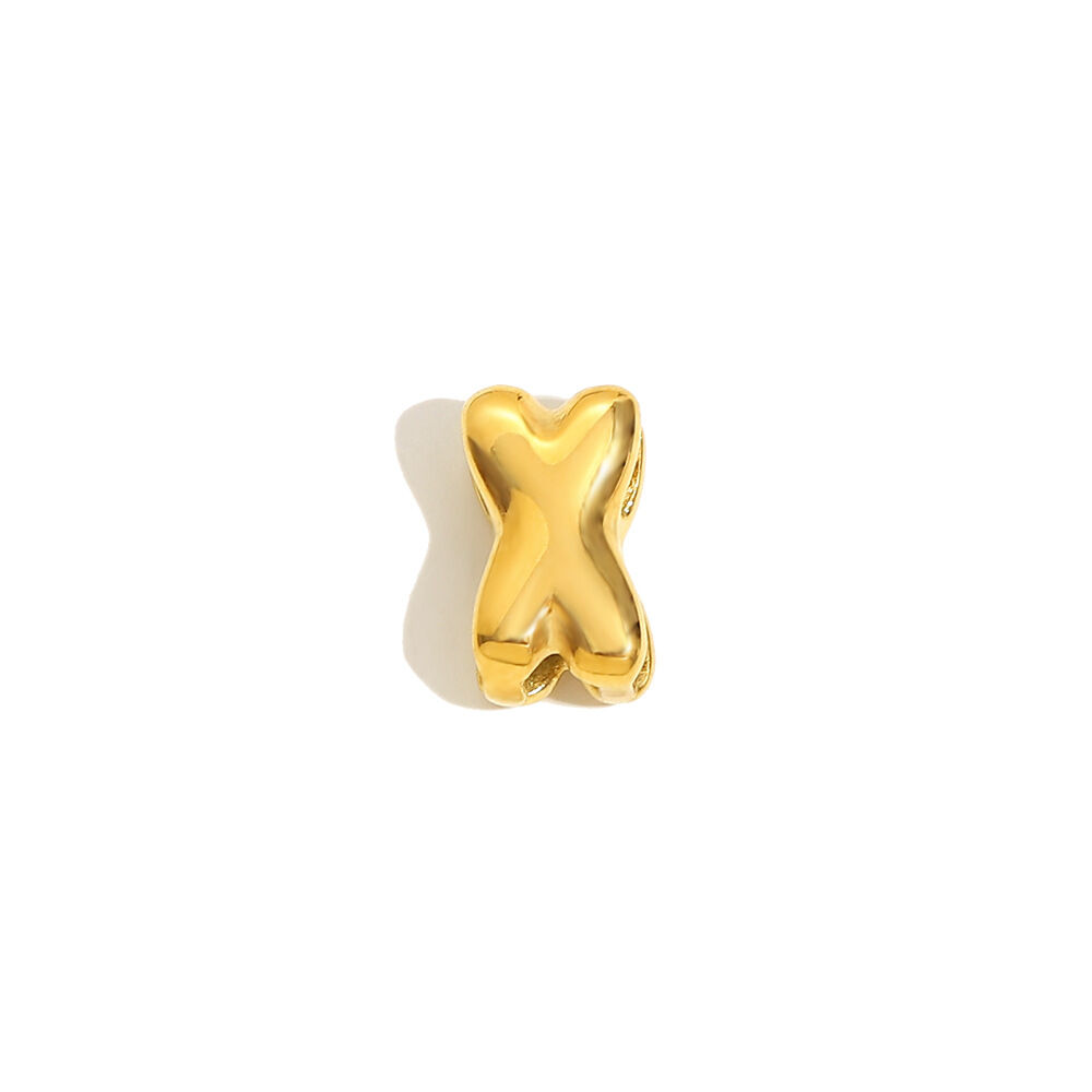 Hollow Small Letter Pendant Necklace-Gold-X Picture24
