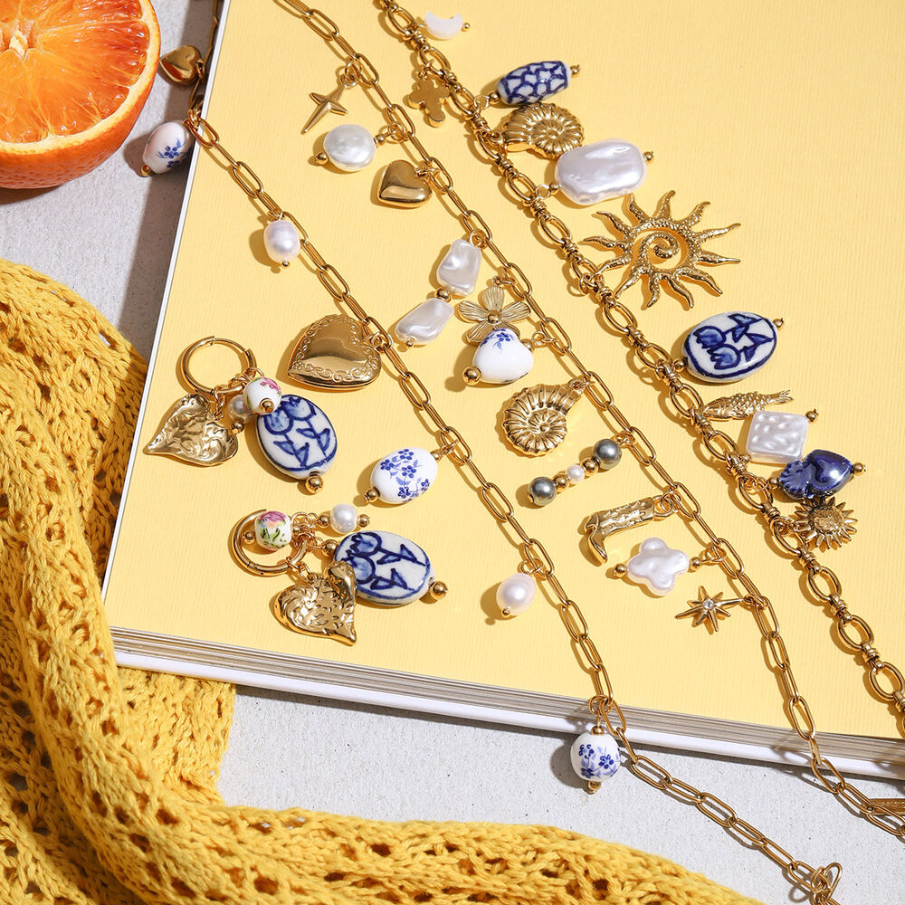 Romantic Stainless Steel Waterproof Gold Color Pendant Necklaces Picture4