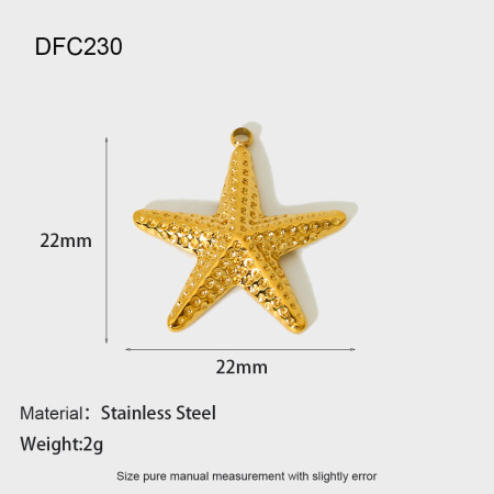 1 Pair Classic Series Retro Turtle Stainless Steel Waterproof   Gold Color  Unisex Pendants