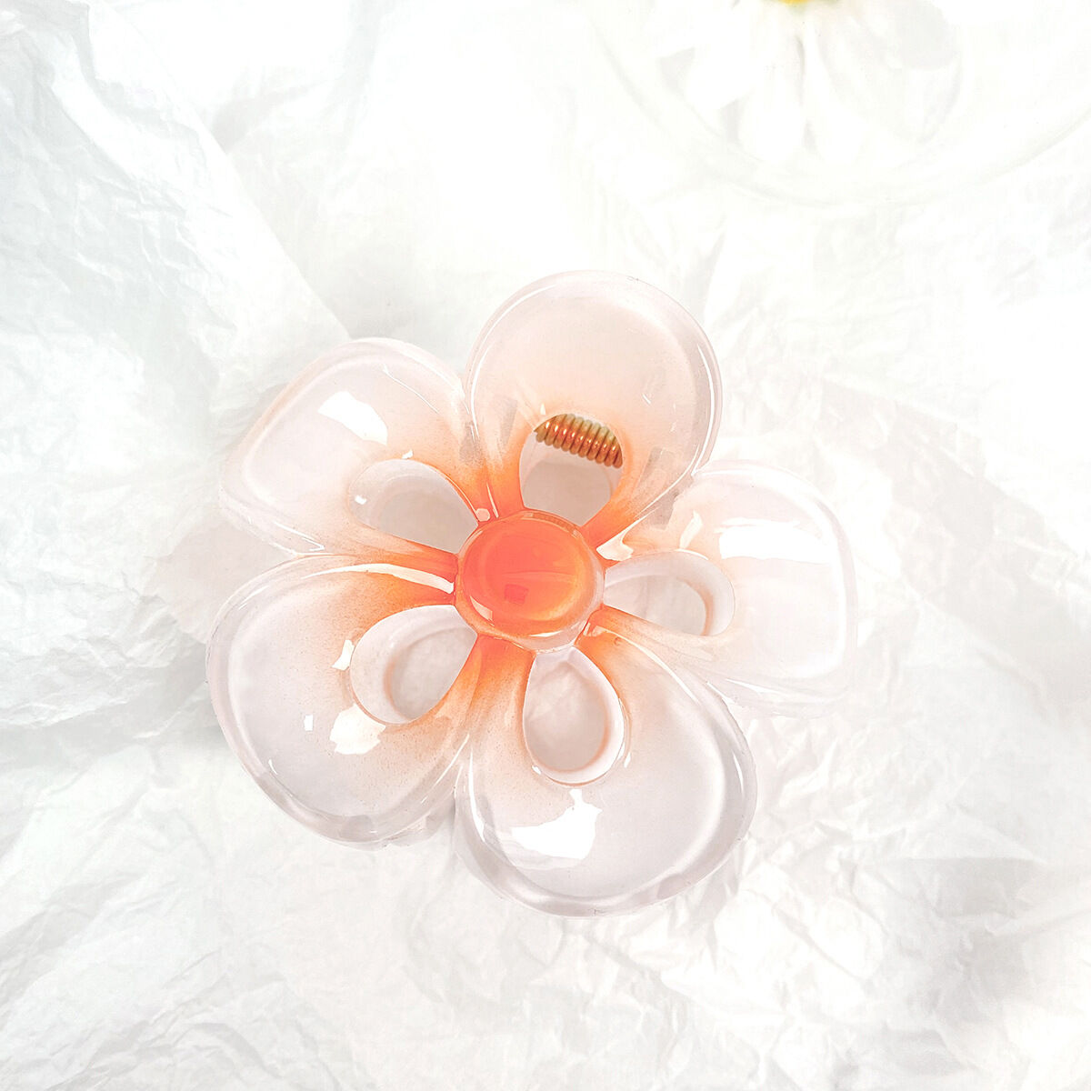 Simple Series Sweet Flower Plastic Women's Hair Claws 