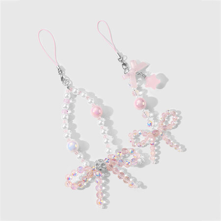 Beaded Bow Knot Bag Charms 2