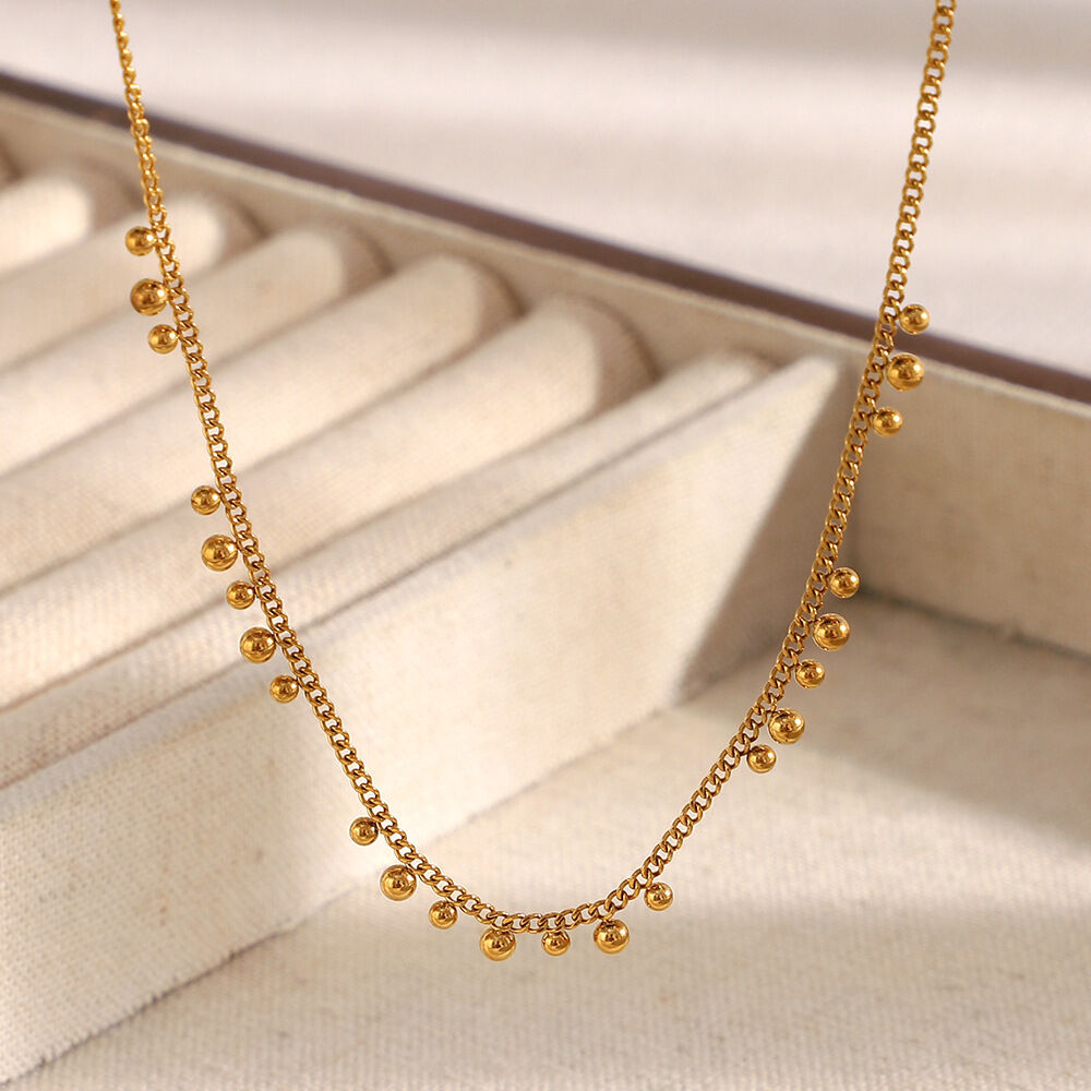 Simple Series OL Solid Color Stainless Steel Waterproof Women's Chain Necklaces