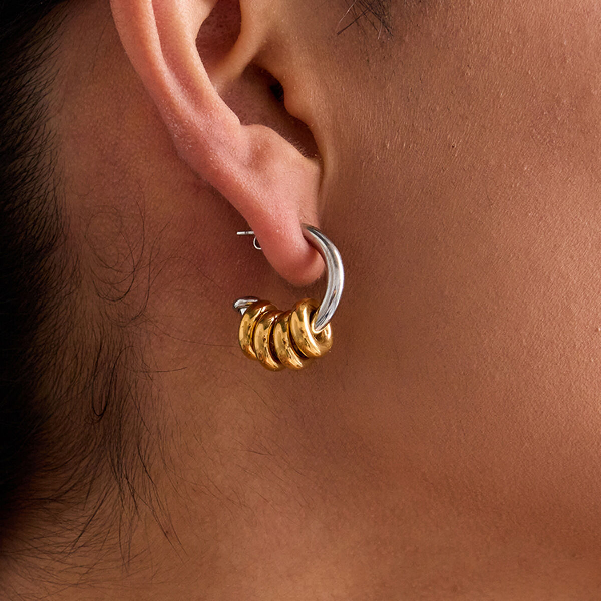 Classic Stainless Steel Waterproof Mixed Color Drop Earrings Picture3