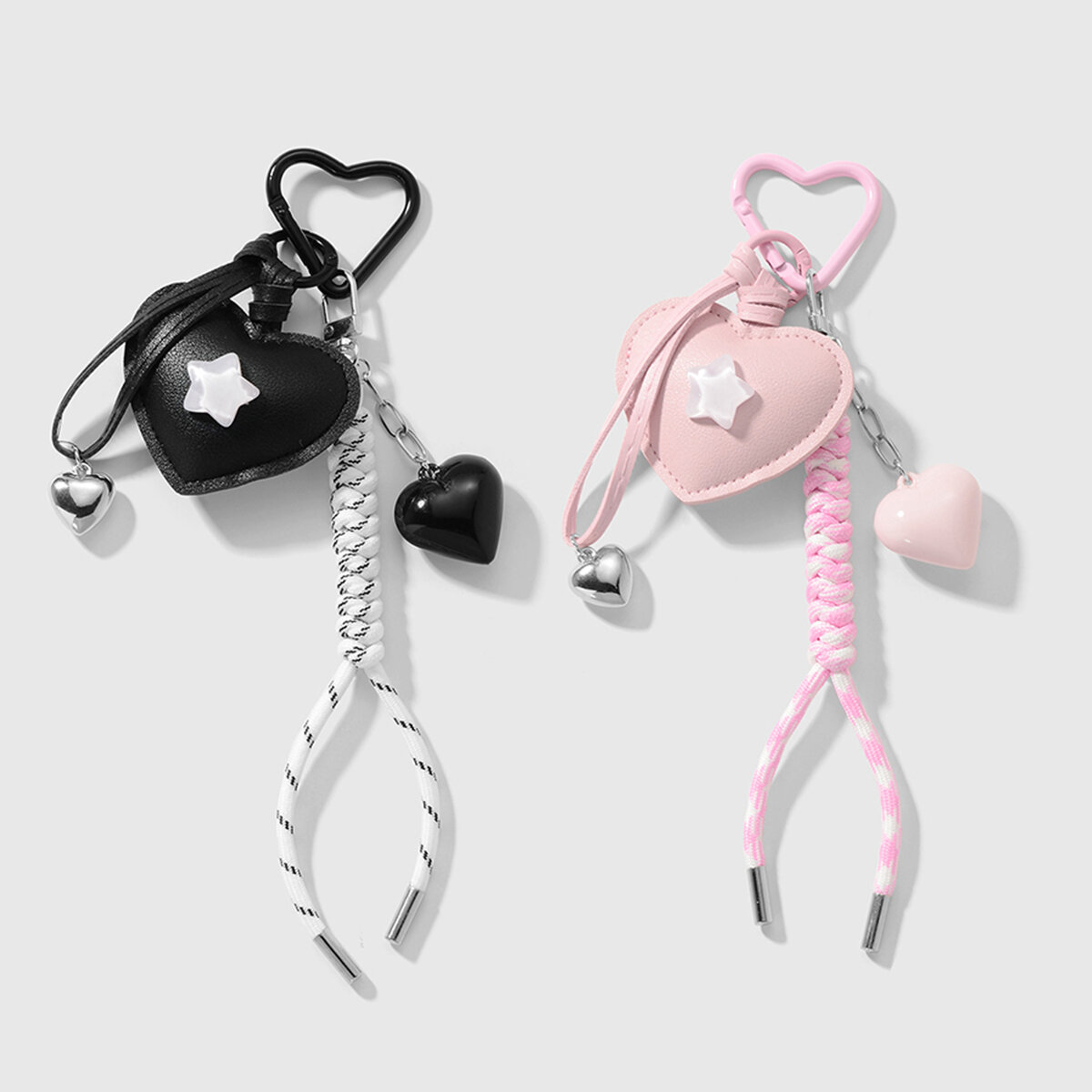  style heart shape bag charms