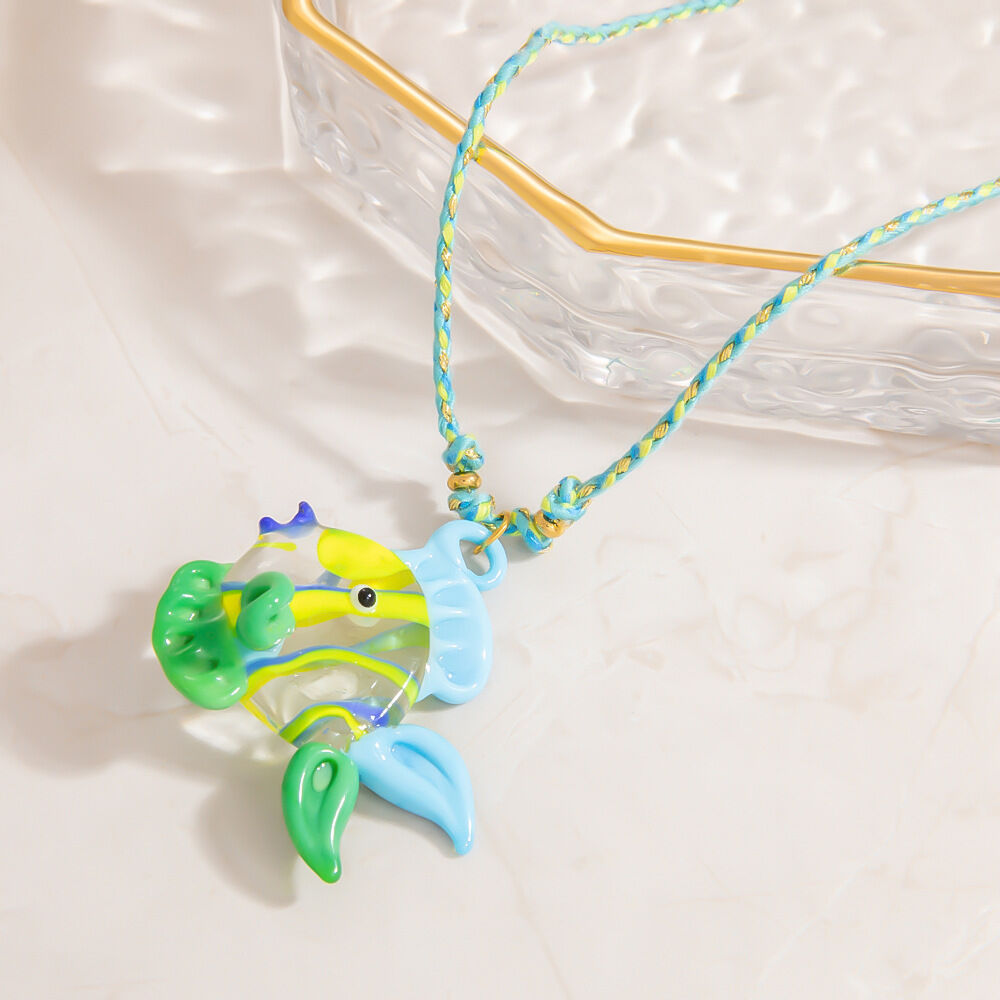 Tropical Fish Glass Women's Pendant Necklaces h5Picture4