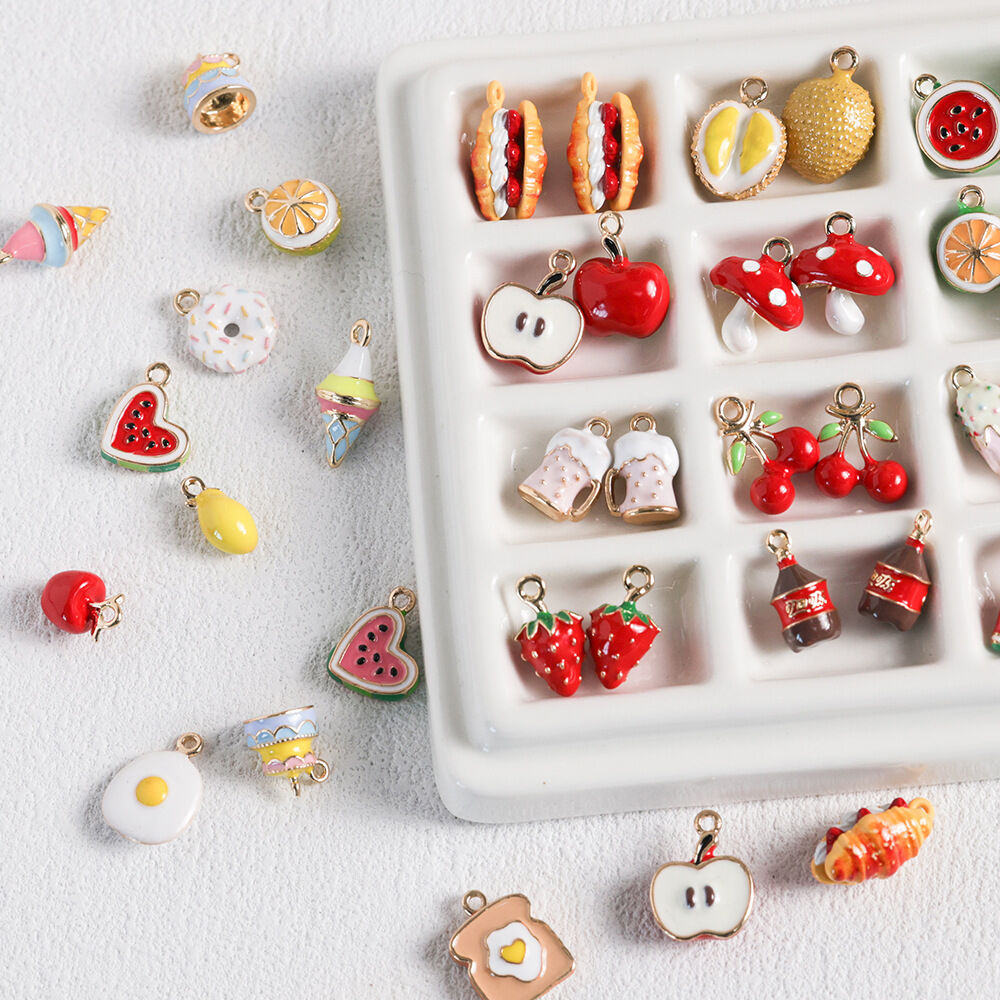 1 Piece Cute Fruit Alloy DIY Jewelry Bead