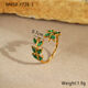 Nmsr-F728-3 Green Leaf Ring/One Size Picture2