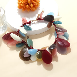 Geometric Resin Beaded Necklaces h5 Picture3