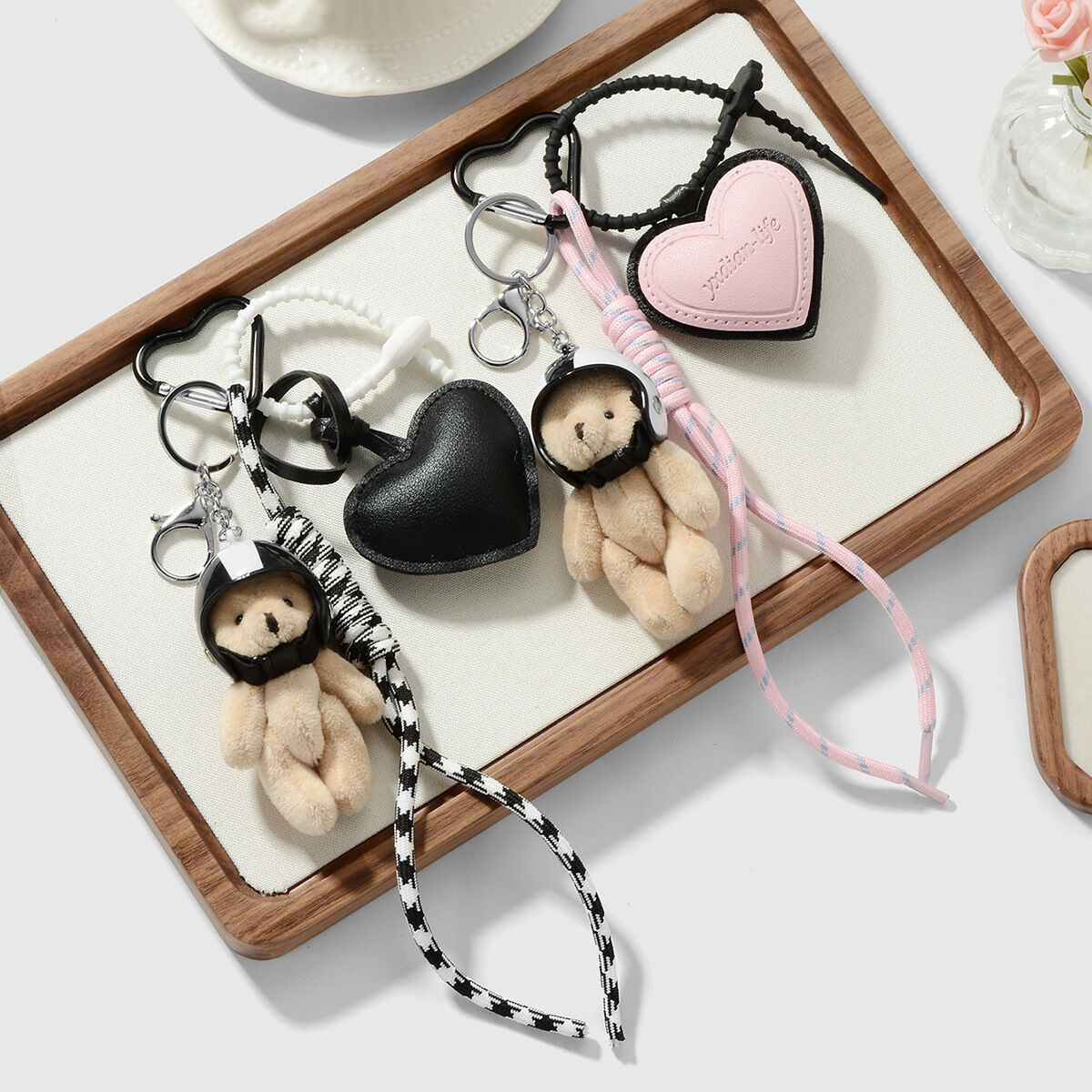 Cute Heart Bag charms 2