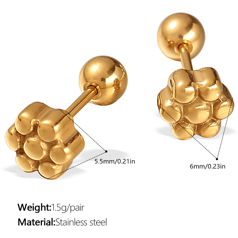 Eh1011G Piercing Gold Earrings Picture7