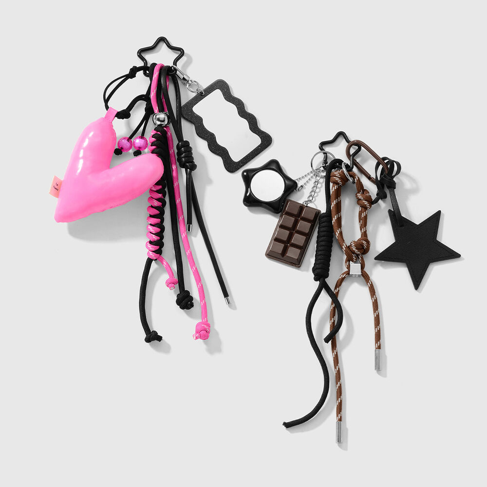 Retro Heart Alloy Bag Charms Picture3