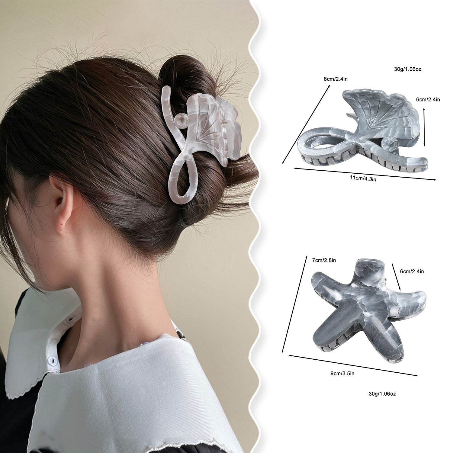 Simple Series Daily Oceanic Style Pc Women's Hair Claws h5 Picture7