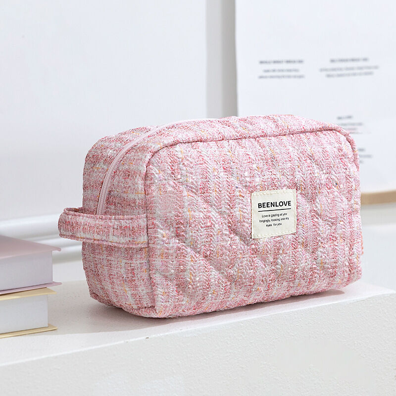 Simple Series Casual Mixed Color Polyester Women's Makeup Bags