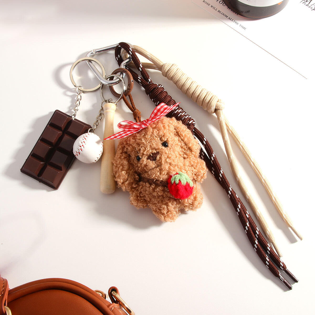 Classic Cute Teddy Bear Plush Toy Accessories Women's Bag charms 2